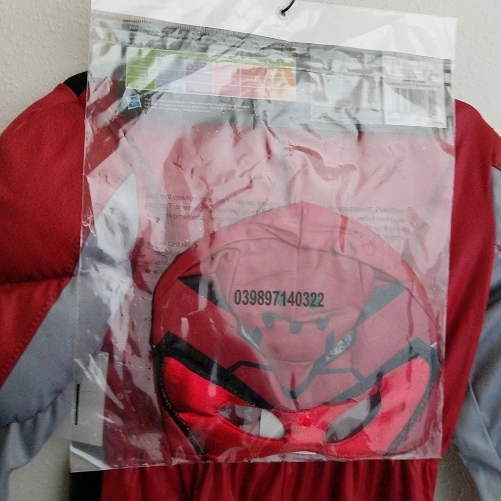 NEW Red Ranger Saban's Power Ranger Beast Morphers Halloween Costume 2T Toddler